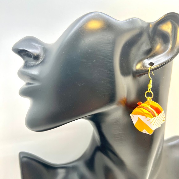 Breakfast Sandwich Earrings - Mini Brands Foodie Earrings - Bacon Sandwich - Picture 7 of 8